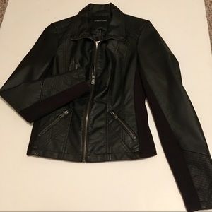 Maurices black leather jacket size M NWT